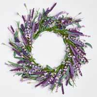 22" Lavender Wreath